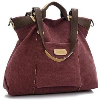 LOSMILE Bolsos de mano para mujer, Bolso de Bandolera Totes Shopper Viajar Hobo de Lona.