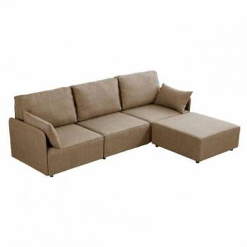 Sofá Modular Riposo A+A+B+C Estilo Contemporáneo Color Beige 276 CM