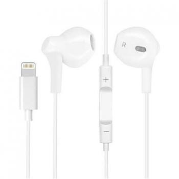 Auriculares Lightning Bluetooth con Control y Micrófono Blanco