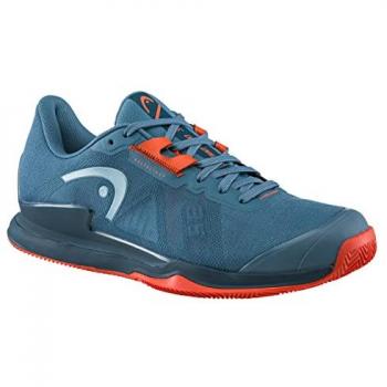 Zapatillas de Tenis Head Sprint Pro 3.5 Clay, características: diseño para tierra batida, color azul/naranja, talla 46, modelo para hombres
