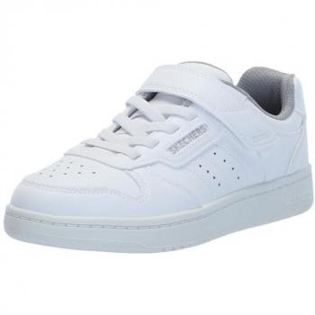 Zapatillas Skechers Quick Street Niño Unisex Blancas Talla 27, Modelo Casual con Velcro