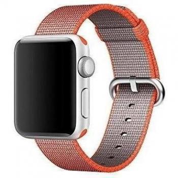 Apple Watch Banda pinhen Newest Fine Tejido correa de nailon inoxidable Reemplazo Banda de Muñeca Con Broche De Metal Para Apple Watch iWatch serie 1 Serie 2