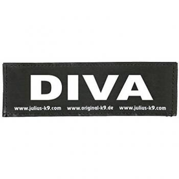 Etiqueta de Velcro Julius K9 Diva, Tamaño 1 a 4, 16x5 cm