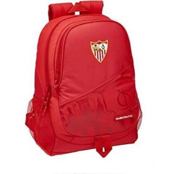 safta Mochila Escolar de Sevilla FC Oficial, Rojo, 320 x 160 x 440 mm Equipaje, Niños Unisex, Talla Única