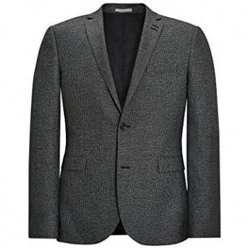 next Hombre Chaqueta De Traje Con Textura Entallado Abertura De Dos Botones Formal Ejecutivo Elegante