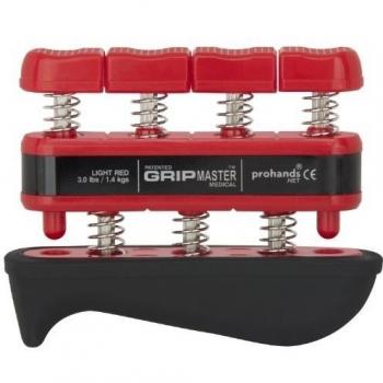 prohands by Gripmaster medical - Aparato entrenador de dedos, color rojo, resistencia 3 lbs
