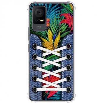 Funda Silicona Antigolpes TCL 406 Diseño Zapatillas 12 Dibujos