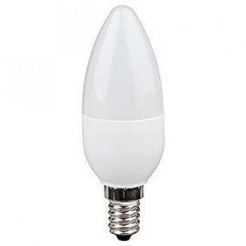 Lámpara LED en forma de vela ECOLUX E14 8W 2700K 806lm 250° no regulable opal