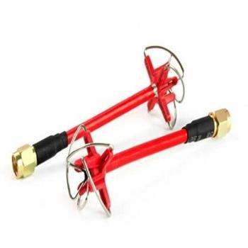 1 Par de Antenas de 5,8 GHz Aomway Hoja de Trébol FPV Setas conector RP-SMA para Tx Rx