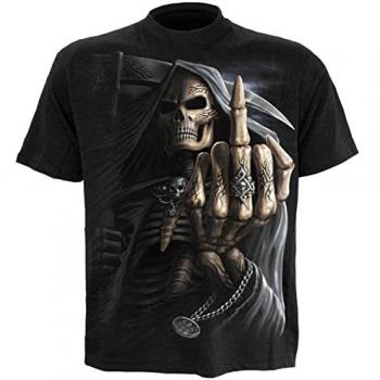 Spiral Solemn Vow Front Print T-Shirt for Men - Black - Sizes S to 4XL
