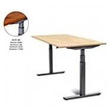 MESA DE ROCADA REGULABLE EN ALTURA ELECTRICAMENTE E-TABLE 160X80CM COLOR ROBLE
