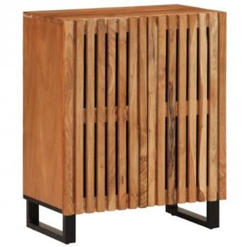 Aparador de madera maciza acacia 60x34x75 cm, armario de almacenaje, mueble aparador, mueble de almacenaje de cocina, bufé