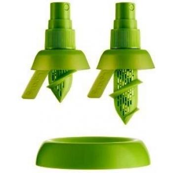Lékué Exprimidor, Silicona, Verde, 2 unidades
