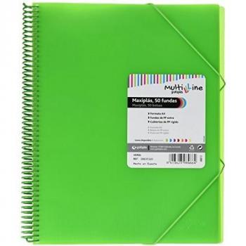 Grafoplas 39835320 z carpeta 50 fundas a4 de espiral z color verde