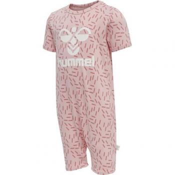 Hummel River Short Sleeve Bodysuit for Boys in Powder Pink, 2-4 Months