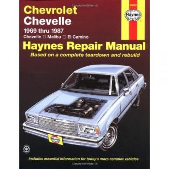 Chevrolet Chevelle V8 and V6 1969-87 Chevelle, Malibu, El Camino Owner's Workshop Manual