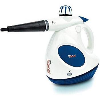 Polti Vaporettino First Pistola con 3 Bar de presión para Limpieza a Vapor, 1200 W, 0.2 litros, 3, Aluminio, Azul, Color Blanco