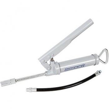 Silverline 775238 - Mini Pistola engrasadora con Palanca, Color Blanco