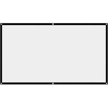 Cortina para proyector 16:9 HD, plegable, suave, poliéster y licra, ideal para oficina y cine en casa