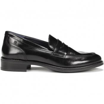 Mocasines de Piel Harvard D8342-SR negros para mujer - Modelo exclusivo de Dorking by Fluchos