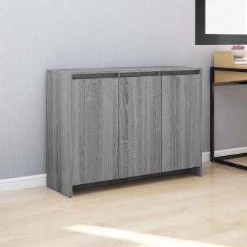 Aparador Sonoma de aglomerado gris 102x33x75 cm