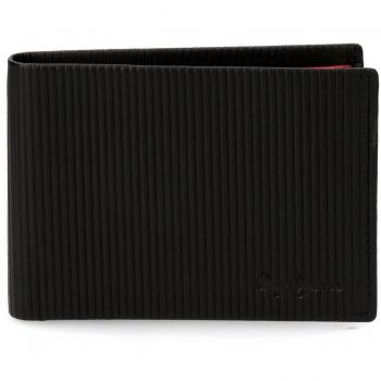 Pepe Jeans Stripe Colors Monedero, 11 cm, 0.08 Litros, Negro