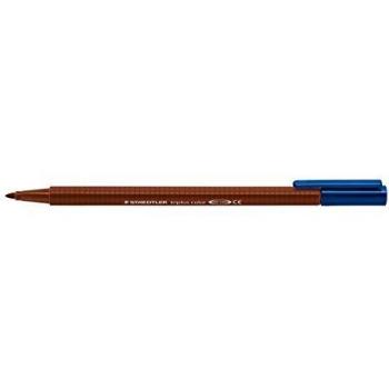 Rotulador Triplus Staedtler Color 1mm Marrón Medio