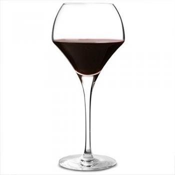 Open Up Round Wine Glasses 12.3oz / 370ml - Set of 6 | 37cl Wine Glasses, Wine Tasting Glasses, Kwarx Glasses