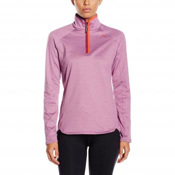 Odlo para Mujer suéter 1/2 Zip Vail, otoño/Invierno, Mujer, Color Morado - Magenta Purple Melange, tamaño M