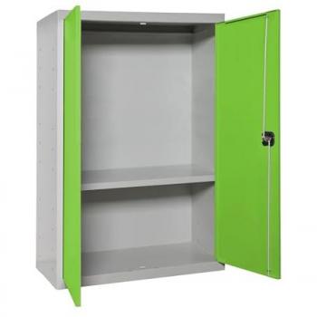 Armario Metálico Multiusos Simonlocker Profesional 2 Puertas 90x80x40 cm Gris/Verde