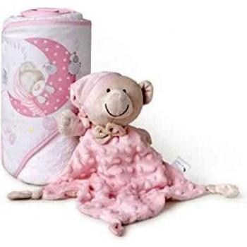 Set Capa de baño y Dou Dou Oso Gorro rosa