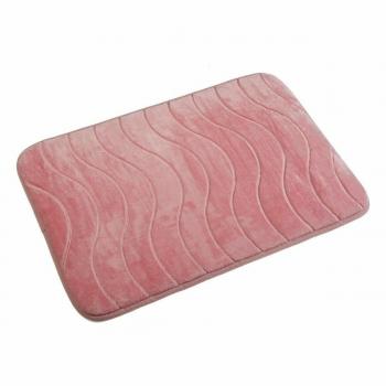 Alfombra de Baño Versa Fernie Rosa Algodón (40 x 60 cm)