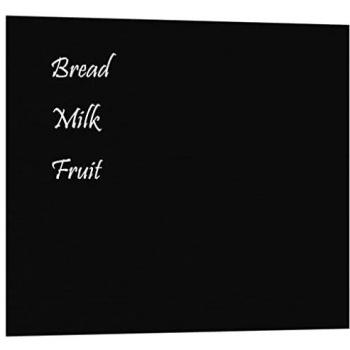 vidaXL Wall-mounted Magnetic Board Black 60x50 cm Tempered Glass
