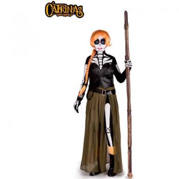 Disfraz de Catrina Valeria para niña, 5-6 años, marca My Other Me