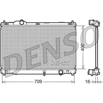 Radiador DENSO DRM51008 para refrigeración del motor, alta eficiencia en la disipación de calor, fabricado con materiales de calidad, diseño optimizado para un ajuste perfecto y rendimiento superior