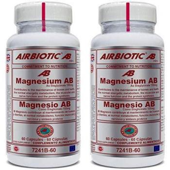 Airbiotic - MAGNESIO AB 150 mg 60 cápsulas - como bisglicinato mayor absorción