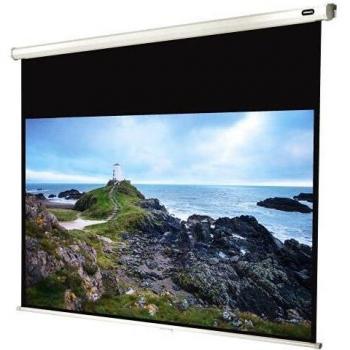 celexon manualmente Extensible Pantalla para Cine en casa y Negocios 4K y Full-HD Enrollable -Pantalla Economy - 220 x 124 cm - 100 - 16:9