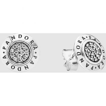 Pandora Pendientes de Plata de Ley con Circonitas y Logo 290559CZ