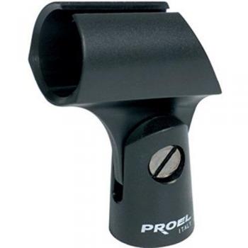 Soporte para Micrófono Proel APM10, Negro, Ajustable y Compatible con Asta Microfónica