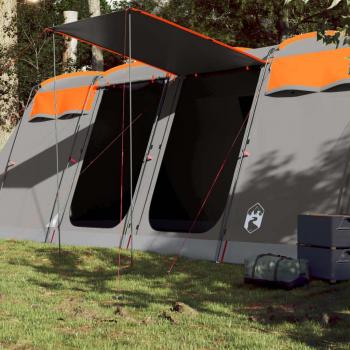Tienda campaña familiar túnel impermeable para 10 personas color gris y naranja, azul, verde y más