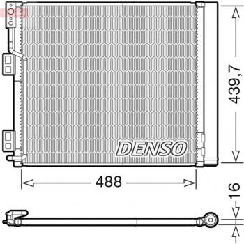 Condensador de aire acondicionado DENSO DCN46028