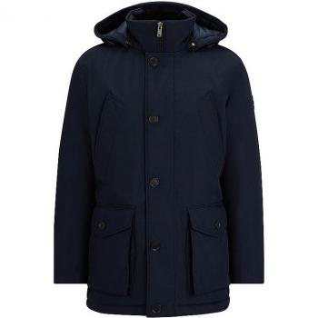 Hugo Boss Sleek Blue Long-Sleeve Jacket with Hood - IT48 | M