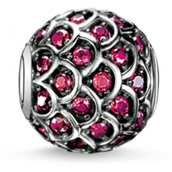 Thomas Sabo Multicolor Red Fish Bead Charm Pendant for Women, One Size