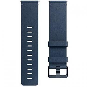 Fitbit Versa Correas de cuero horween premium, tamaño S, azul medianoche