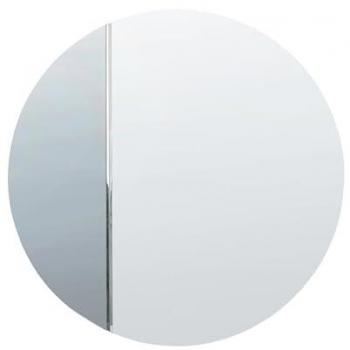 Espejo de pared moderno redondo azul Charron con ganchos 80 cm