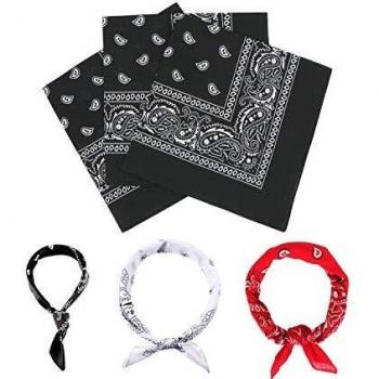 E-Senior Pañuelos Bandana, Pañuelos Rojo para Sanfermin, Unisex Bandanas de Paisley para Cuello/Cabeza/para las mujeres y los hombres