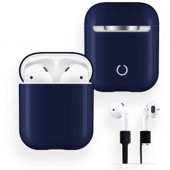Funda Protectora para AirPods, FRTMA de PC Dura [No Recoge Polvo] Cubierta y Funda para Apple AirPods con Correa Anti-perdida para Accesorios AirPods