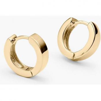 Aros California elaborados en Plata de Ley 925 y baño de oro 18k