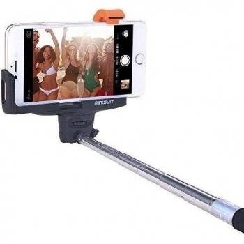 Apple & Android Palo Selfie Pro - Minisuit para Apple & Android con Control Remoto Integrado, Negro
