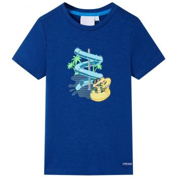 Camiseta infantil azul oscuro 104